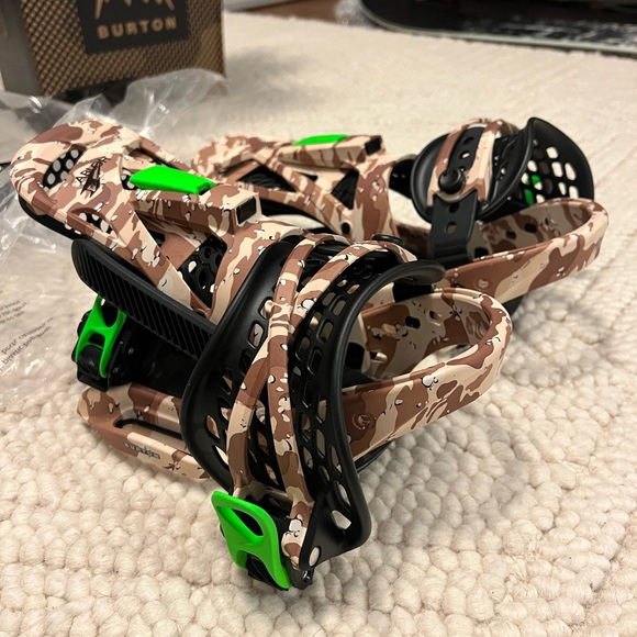 Virgil x Burton Snowboard Bindings Escapade EST Off White Small - Picture 5 of 7